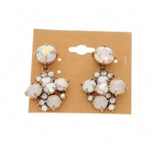 J. Crew Crystal Cluster Earrings